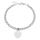 Balls bracelet with central pendant heart - big size