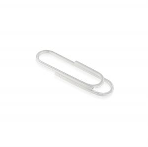 Glossy money clip with paper clip shape