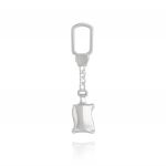 Key ring with glossy parchment - 20x24 mm