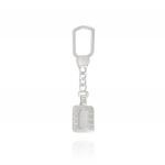 Rectangular key ring with relieved rounded corners rectangle