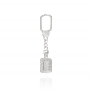Rectangular key ring with relieved rounded corners rectangle