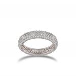 Ring with white cubic zirconia