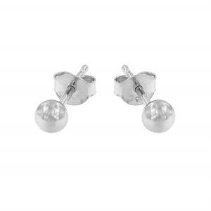 Ball earrings - 4 mm size