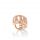 "AMORE" ring with white cubic zirconia - rosé plated 