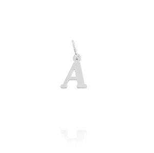 Letter A shaped pendant