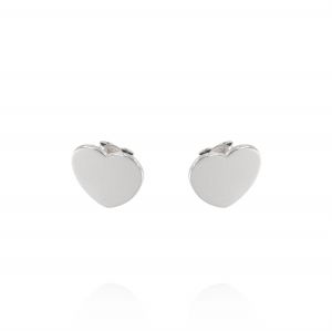 Earrings with big size heart