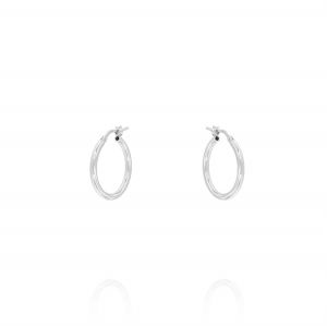 2 mm thick hoop earrings - 19 mm