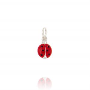 Ladybug pendant with enamel - big size