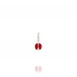 Ladybug pendant with enamel - small size