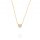 Necklace with heart with cubic zirconia - gold plated