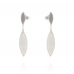 Earrings with drop shaped Mother of Pearl