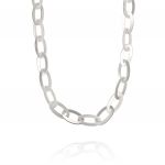 Necklace with oval rings chain