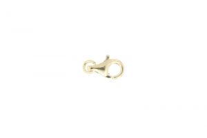Lobster clasp 13 mm - gold plated - 2 items