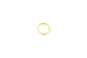 Brisé ring 7 mm - gold plated - 20 items