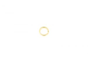 Brisé ring 5 mm - gold plated - 20 items