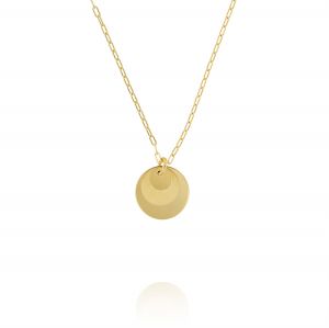 Neckalce with overlapping circles - gold plated