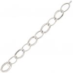 Bracelet oval chain links  of different sizes that alternate