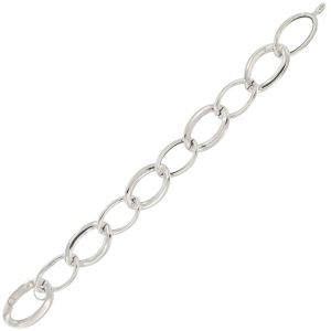 Bracelet oval chain links  of different sizes that alternate