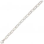 Bracelet with crossbar link chain with lobster clasp closure