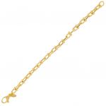 Stirrups bracelet long 17 cm - gold plated
