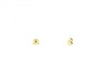 Small scrolls earring back - gold plated - 10 items