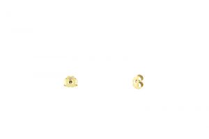 Small scrolls earring back - gold plated - 10 items