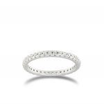 Eternity ring with white cubic zirconia