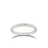 Eternity ring with white cubic zirconia