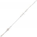 Bracciale rosario D&G con perle bianche