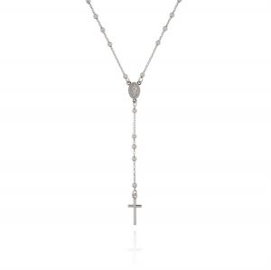 Classic rosary necklace with spheres