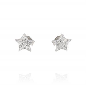 Little star earrings with cubic zirconia