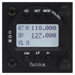 ATR833-LCD VHF Transceiver 8,33kHz, 57mm housing - VOX-operated Intercom, 6W, LCD Display