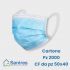 Mascherina chirurgica con elastici 4 strati tipo IIR CTN 2000 Pz (50x40)