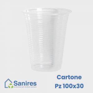 Bicchieri 180/200 ml PLS trasparenti CF 50+50 CTN 3000 Pz (100x30)