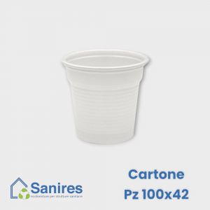 Bicchieri caffè 75/80 ml CTN 4200 Pz PLS Bianco (100x42)