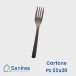 Forchette standard bianche in bioplastica CTN 1200 PZ (50x24)