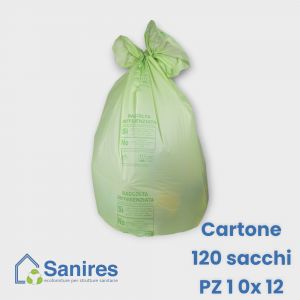 Sacchi 70x110 biodegradabili e compostabili CTN 120 pz (10x12)