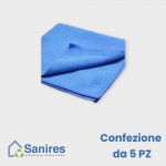 Panni Microfibra AZZURRO 40x40cm. 220 gr/mq CTN 5pz. (5x1)