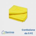 Panni Microfibra GIALLO 40x40cm. 220 gr/mq CTN 5pz. (5x1)