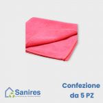 Panni Microfibra ROSA 40x40cm. 220 gr/mq CTN 5pz. (5x1)