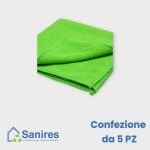 Panni Microfibra VERDE 40x40cm. 220 gr/mq CTN 5pz. (5x1)