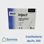 Siringa monouso 5 ml luer slip,3 parti+ago 22G montato imb. sing CF 100 Pz