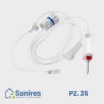 Deflussore c/regolatore di flusso SaniFlow 60 gocce 5-250 Ml/h CF 25 PZ