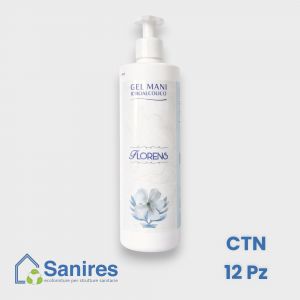 Florens Gel igienizzante mani alcool 70% v/v con glicerina 500 Ml C/dosatore CTN 12 pz (500mlx12)